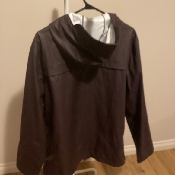 New look Large aubergine men’s rain coat - Picture 2 of 6